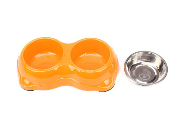 فابريکهاي با کيفيت بالا دو قاشق آب و غذا براي حیوانات خانگی 3