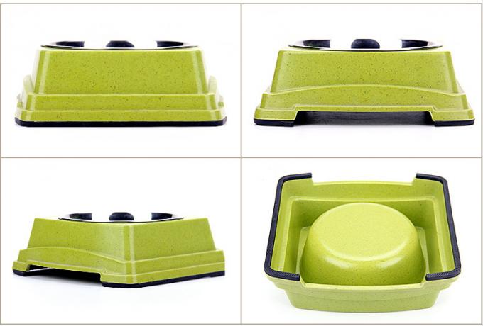 کیفیت خوب عمده فروشی گرم فروش بامبو فولاد ضد زنگ سگ توله سگ غذا خوردن کاسه 5