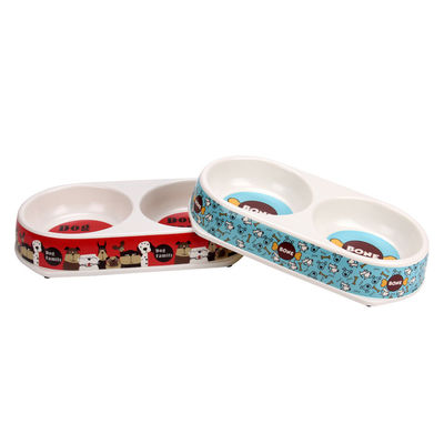 کاسه تغذیه سگ و گربه های خانگی با دو بار ملامین ضد باکتری